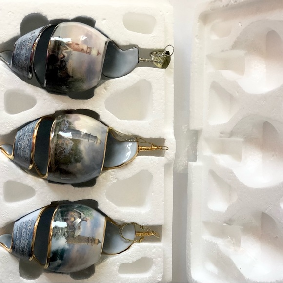 Set of 3 Vintage Thomas Kinkade’s “SHORELINE SPLENDOR “ Collectible New - Picture 13 of 13